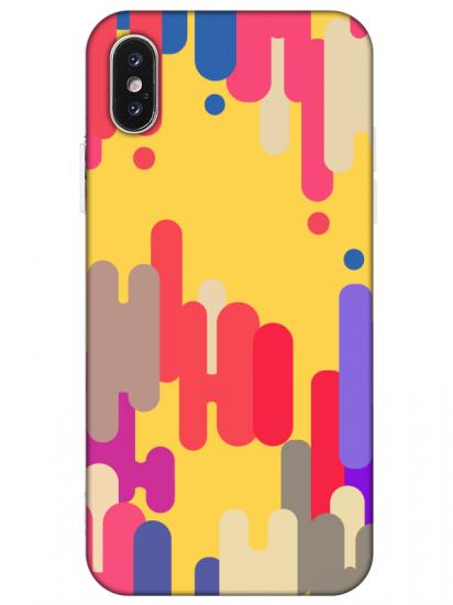 iPhone X Pop Art Sarı Telefon Kılıfı