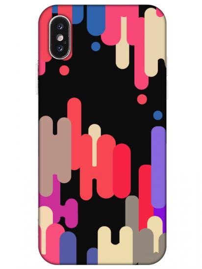 iPhone X Pop Art Siyah Telefon Kılıfı