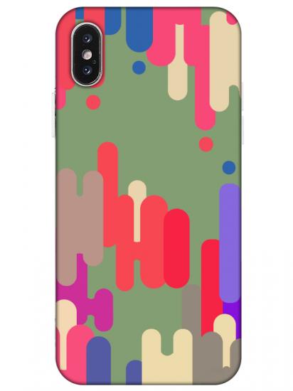 iPhone X Pop Art Yeşil Telefon Kılıfı