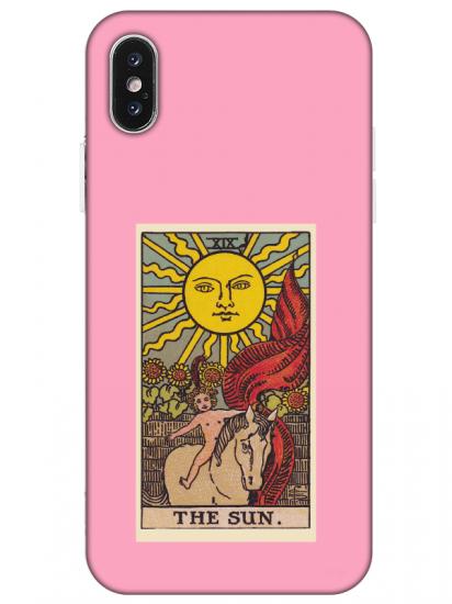 iPhone X The Sun Pembe Telefon Kılıfı