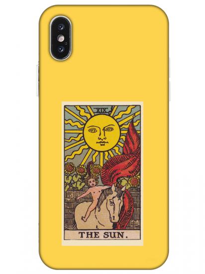 iPhone X The Sun Sarı Telefon Kılıfı