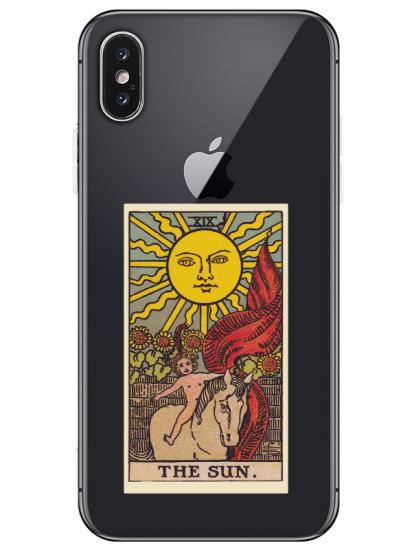 iPhone X The Sun Şeffaf Telefon Kılıfı