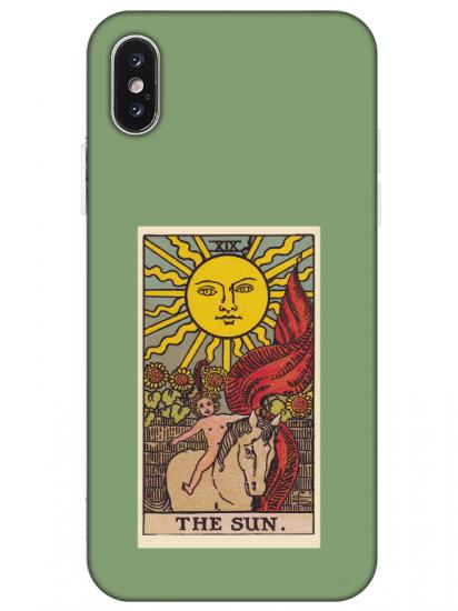 iPhone X The Sun Yeşil Telefon Kılıfı