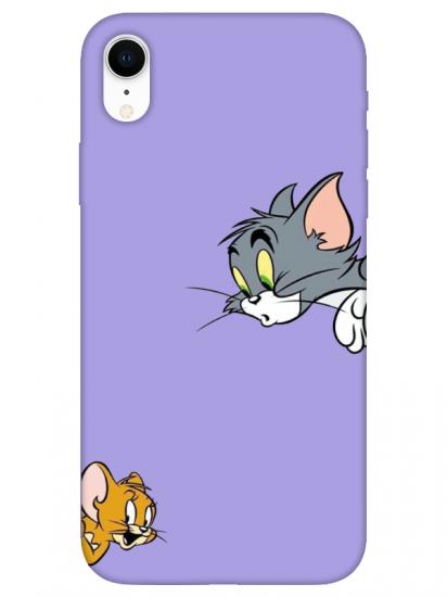 iPhone XR Tom And Jerry Lila Telefon Kılıfı