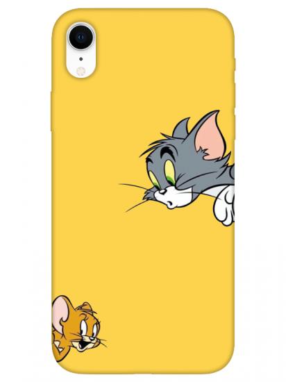 iPhone XR Tom And Jerry Sarı Telefon Kılıfı