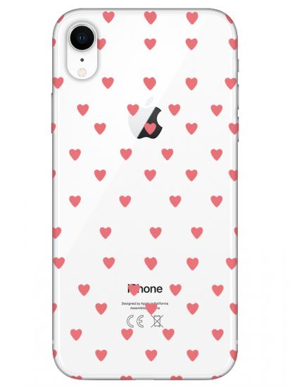 iPhone XR Minik Kalpler Şeffaf Telefon Kılıfı