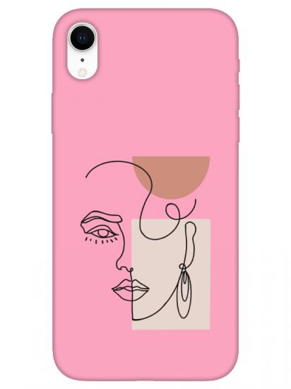 iPhone XR Women Art Pembe Telefon Kılıfı