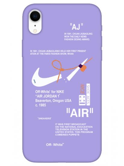 iPhone XR Nike Air Lila Telefon Kılıfı