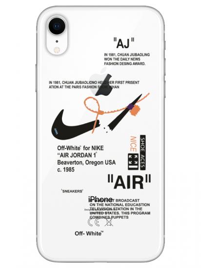 iPhone XR Nike Air Şeffaf Telefon Kılıfı