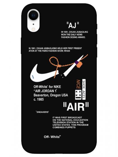 iPhone XR Nike Air Siyah Telefon Kılıfı