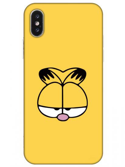 iPhone XS Garfield Sarı Telefon Kılıfı