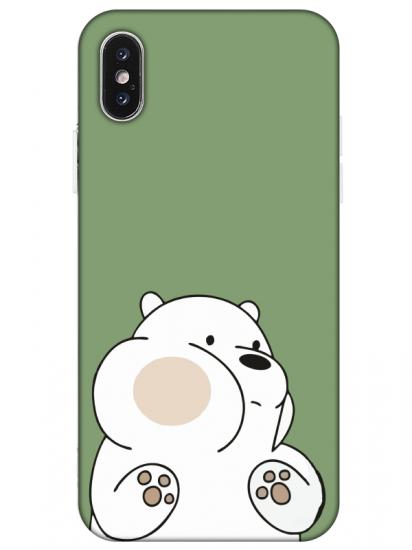 iPhone XS Max Panda Yeşil Telefon Kılıfı