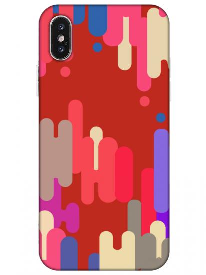 iPhone XS Max Pop Art Kırmızı Telefon Kılıfı