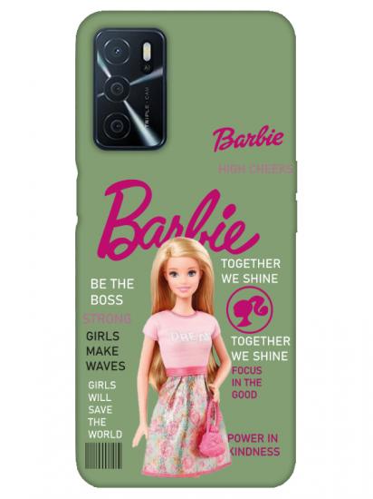 Oppo A16 Barbie Yeşil Telefon Kılıfı