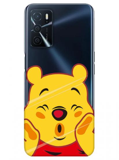 Oppo A16 Winnie The Pooh Şeffaf Telefon Kılıfı