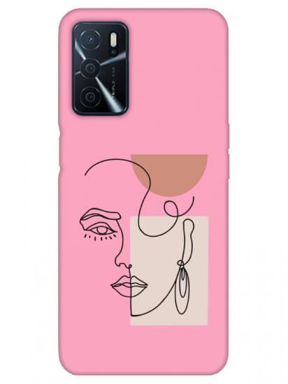 Oppo A16 Women Art Pembe Telefon Kılıfı