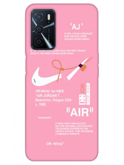 Oppo A16 Nike Air Pembe Telefon Kılıfı