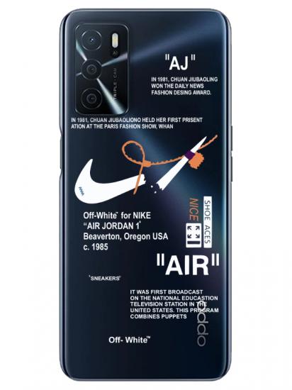 Oppo A16 Nike Air Şeffaf Telefon Kılıfı