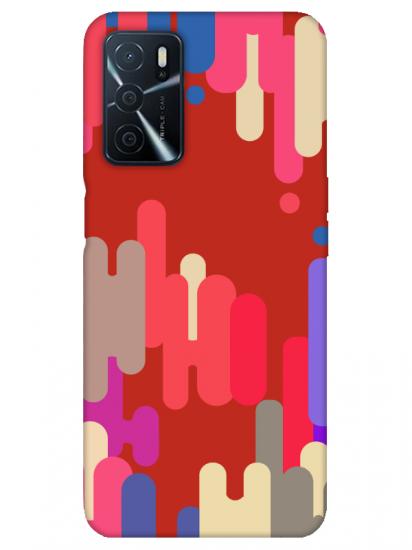 Oppo A16 Pop Art Kırmızı Telefon Kılıfı