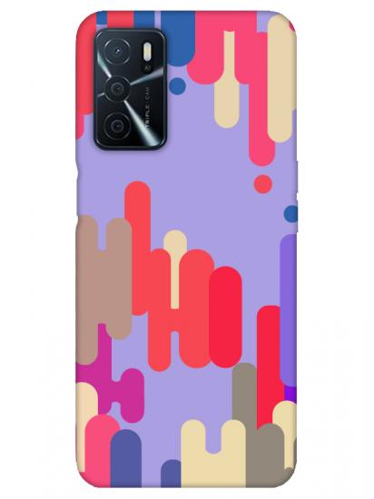 Oppo A16 Pop Art Lila Telefon Kılıfı