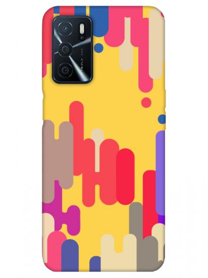 Oppo A16 Pop Art Sarı Telefon Kılıfı