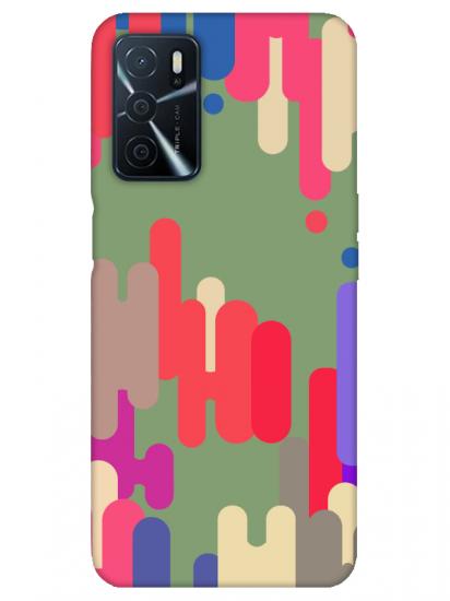 Oppo A16 Pop Art Yeşil Telefon Kılıfı