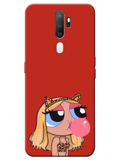 Oppo A5 2020 Powerpuff Girls Kırmızı Telefon Kılıfı