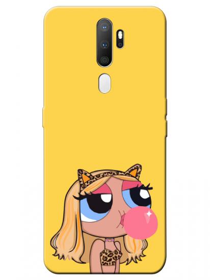 Oppo A5 2020 Powerpuff Girls Sarı Telefon Kılıfı