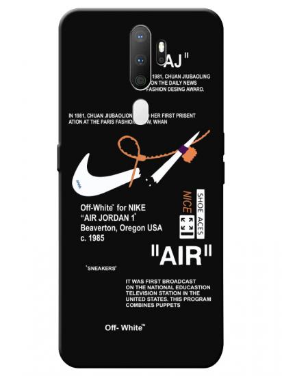 Oppo A5 2020 Nike Air Siyah Telefon Kılıfı