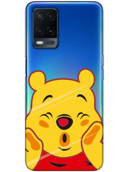 Oppo A54 Winnie The Pooh Şeffaf Telefon Kılıfı