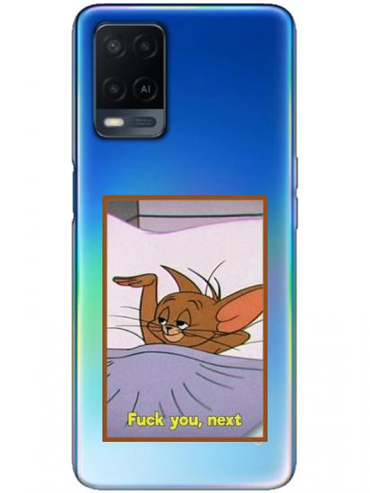 Oppo A54 Jerry Şeffaf Telefon Kılıfı