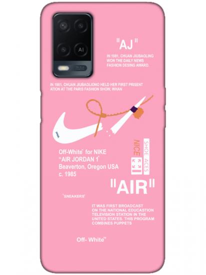 Oppo A54 Nike Air Pembe Telefon Kılıfı