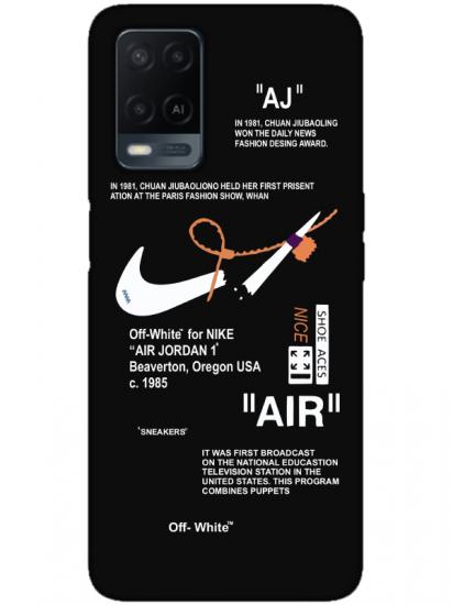 Oppo A54 Nike Air Siyah Telefon Kılıfı