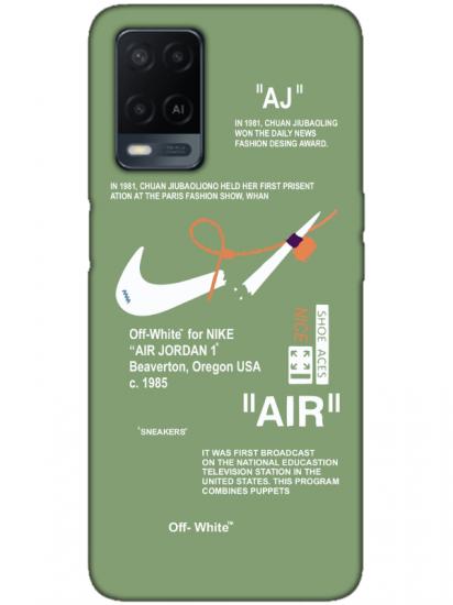 Oppo A54 Nike Air Yeşil Telefon Kılıfı