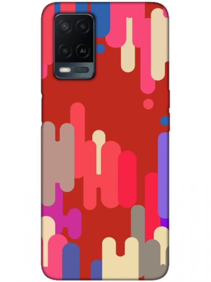 Oppo A54 Pop Art Kırmızı Telefon Kılıfı