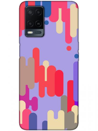 Oppo A54 Pop Art Lila Telefon Kılıfı