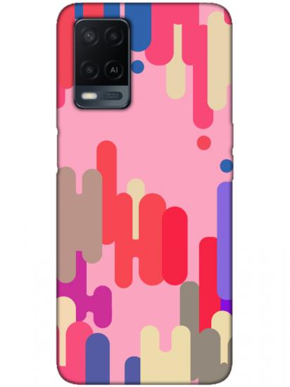 Oppo A54 Pop Art Pembe Telefon Kılıfı