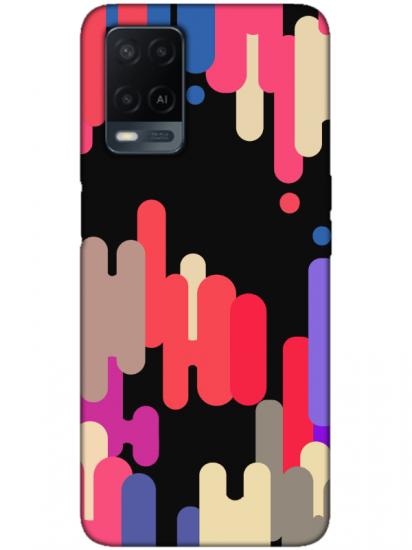 Oppo A54 Pop Art Siyah Telefon Kılıfı