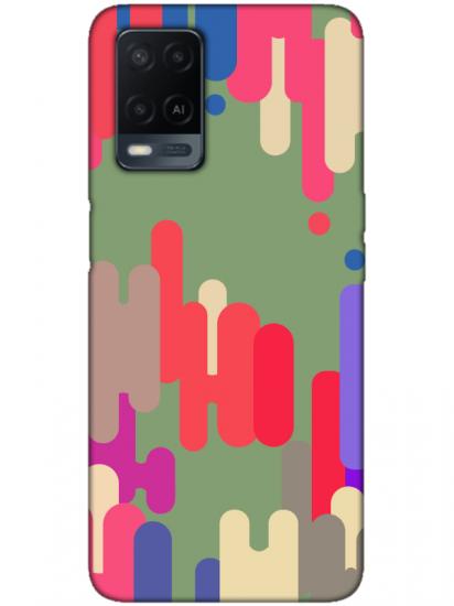 Oppo A54 Pop Art Yeşil Telefon Kılıfı