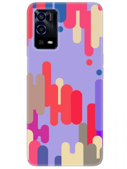 Oppo A55 Pop Art Lila Telefon Kılıfı