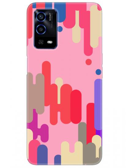 Oppo A55 Pop Art Pembe Telefon Kılıfı