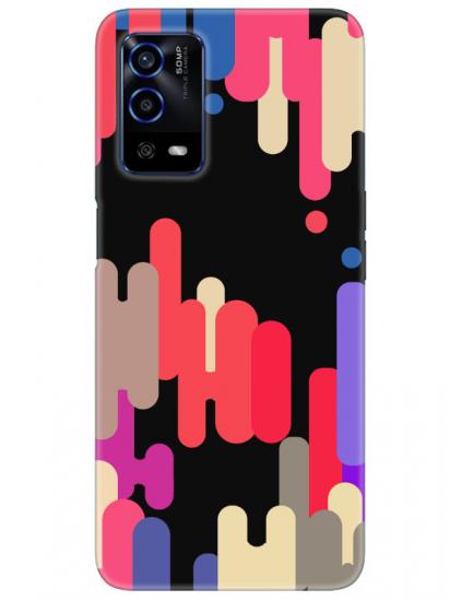 Oppo A55 Pop Art Siyah Telefon Kılıfı