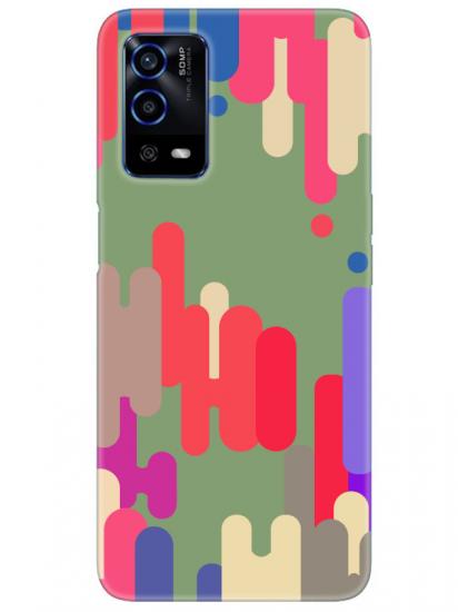 Oppo A55 Pop Art Yeşil Telefon Kılıfı