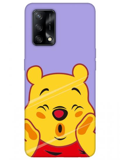 Oppo A74 Winnie The Pooh Lila Telefon Kılıfı