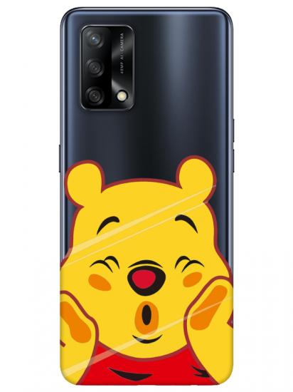 Oppo A74 Winnie The Pooh Şeffaf Telefon Kılıfı