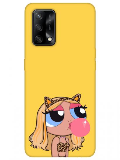 Oppo A74 Powerpuff Girls Sarı Telefon Kılıfı