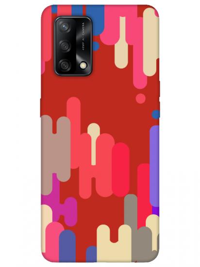 Oppo A74 Pop Art Kırmızı Telefon Kılıfı