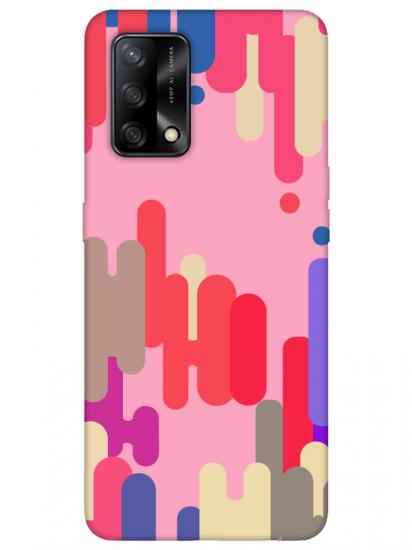 Oppo A74 Pop Art Pembe Telefon Kılıfı