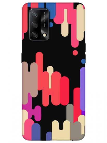 Oppo A74 Pop Art Siyah Telefon Kılıfı