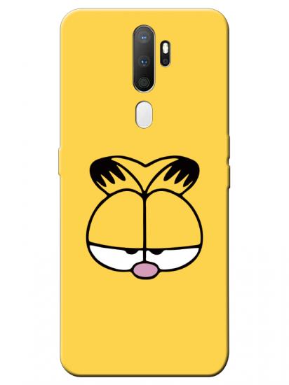 Oppo A9 2020 Garfield Sarı Telefon Kılıfı